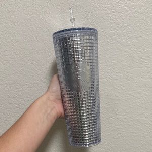 Starbucks 2020 Silver Grid Venti Cup